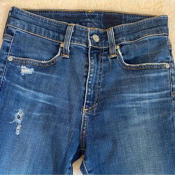 SOLD Adriano Goldschmied Women's Distressed Jeans 26R Skinny - Picture 12 of 13